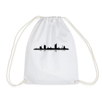 Leipzig Skyline - Sac de sport léger - blanc - Devant