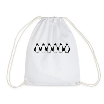 Pinguine - Drawstring Bag - white - Front