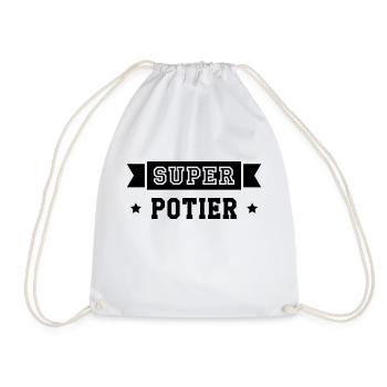 Céramiste / Céramique / Poterie / Potier / Potière - Sac de sport léger - blanc - Devant
