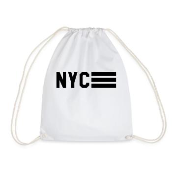 NYC - Turnbeutel - Weiß - Vorne