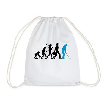 Golf spielen Evolution - Turnbeutel - Weiß - Vorne