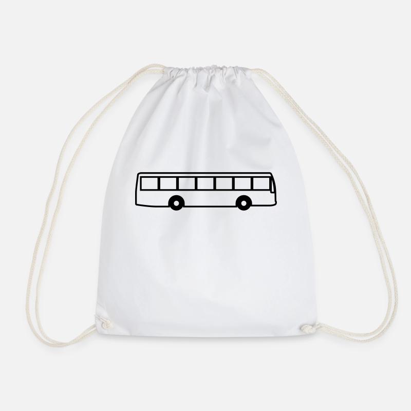 bus - Turnbeutel - Weiß