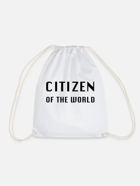 Citizen of the World Weltbürger Reisen Geschenk - Turnbeutel - Weiß