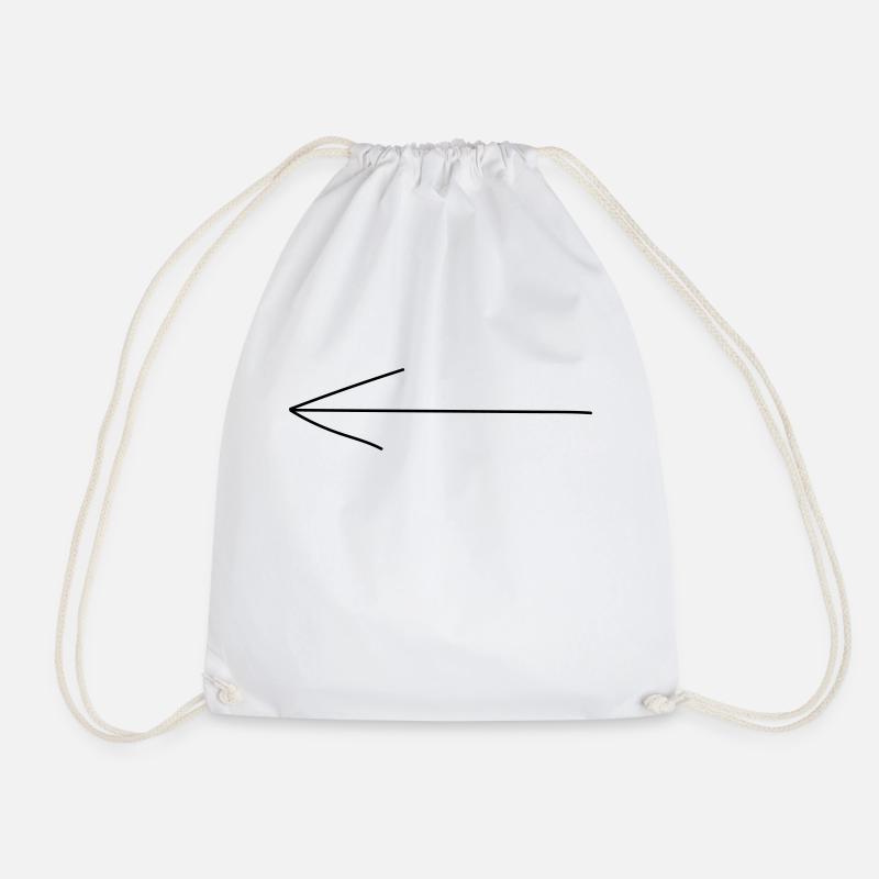 Flèche à gauche - Sac de sport léger - blanc