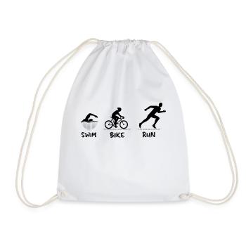 Triathlon Swim Bike - Sac de sport léger - blanc - Devant
