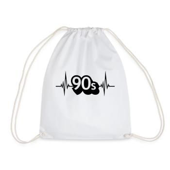 Puls 90s Kid - Turnbeutel - Weiß - Vorne