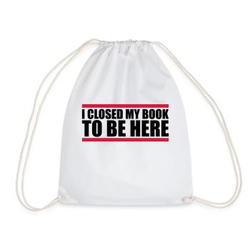 J’ai fermé mon livre - Sac de sport léger - blanc - Devant