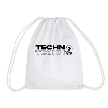 Techno Acid Blurred Logo - Sac de sport léger - blanc - Devant