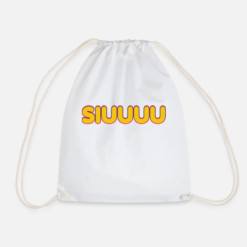 Siuuuuu - Turnbeutel - Weiß