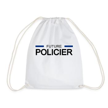 Future policier - Sac de sport léger - blanc - Devant