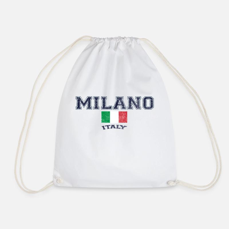 Mailand, Milano, Milan - Turnbeutel - Weiß
