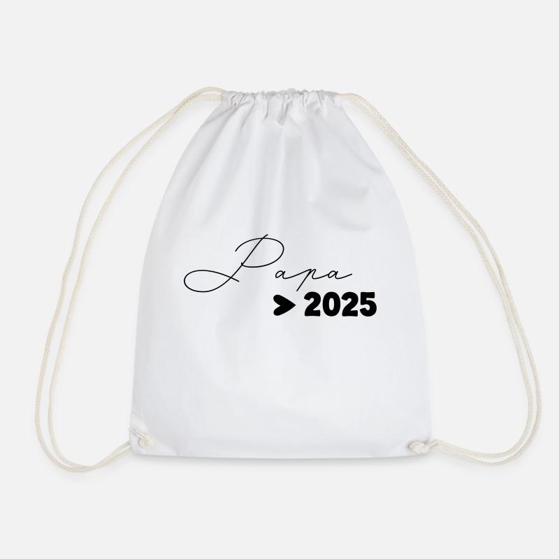 Dad 2025 - Drawstring Bag - white