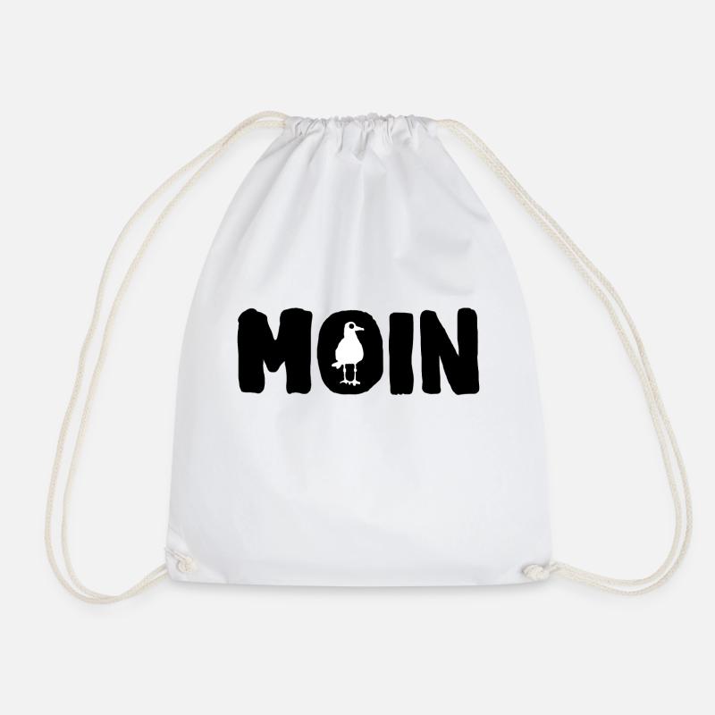 Geschenkidee Moin - Turnbeutel - Weiß