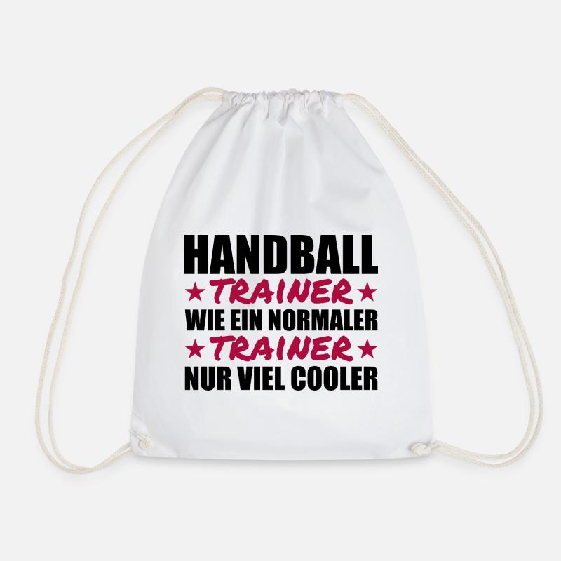 Handballtrainer sind viel cooler - Turnbeutel - Weiß