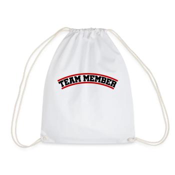 Team Member - Drawstring Bag - white - Front