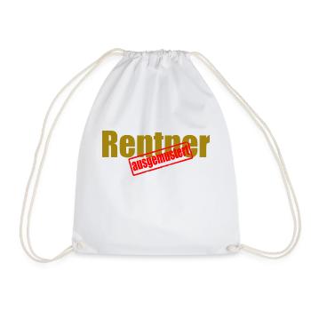 rentner - Turnbeutel - Weiß - Vorne