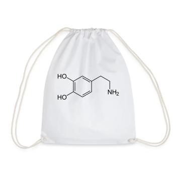 dopamine - Drawstring Bag - white - Front