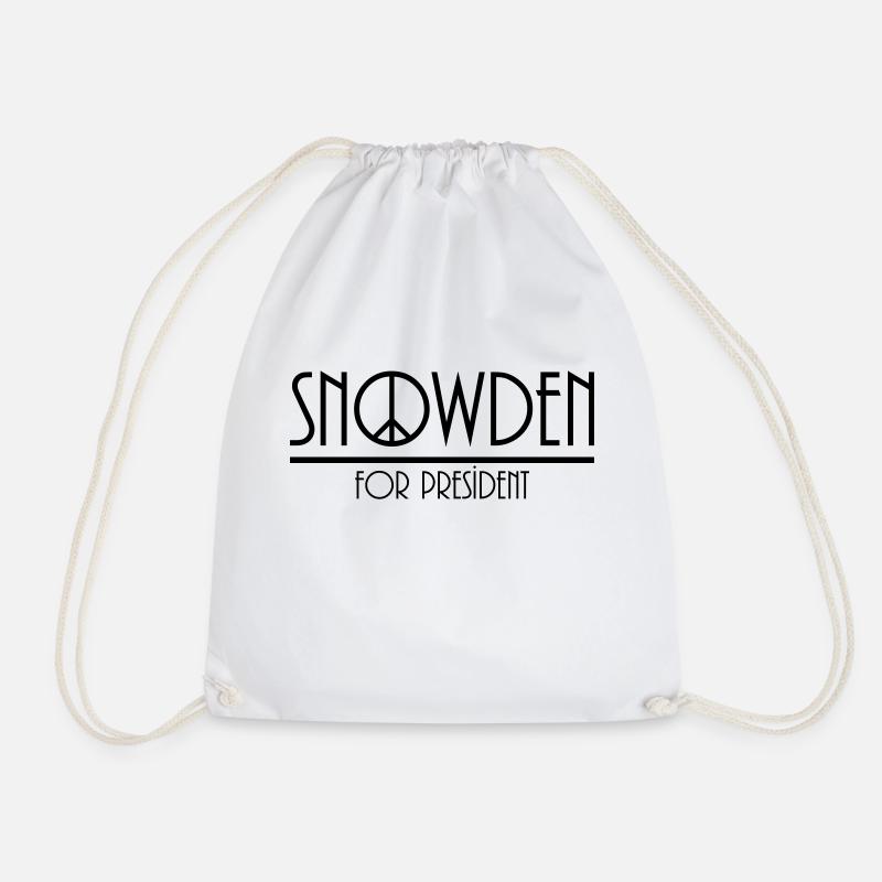 snowden for president - Turnbeutel - Weiß