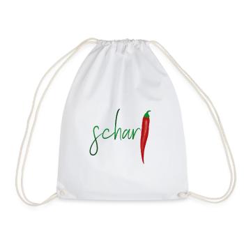 sharp - Drawstring Bag - white - Front