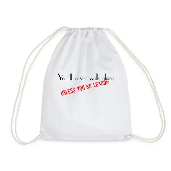 You never walk alone - Turnbeutel - Weiß - Vorne