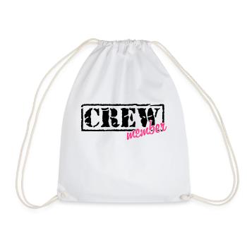 crew member (Farben frei wählbar) - Turnbeutel - Weiß - Vorne