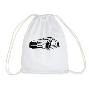 Aston Martin - Drawstring Bag - white - Front