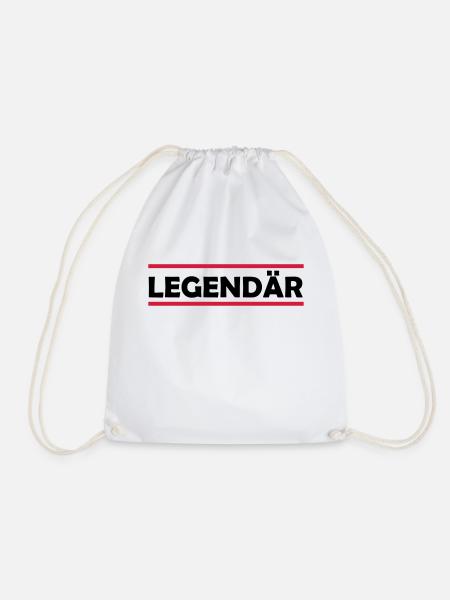 legendaer_02 - Turnbeutel - Weiß