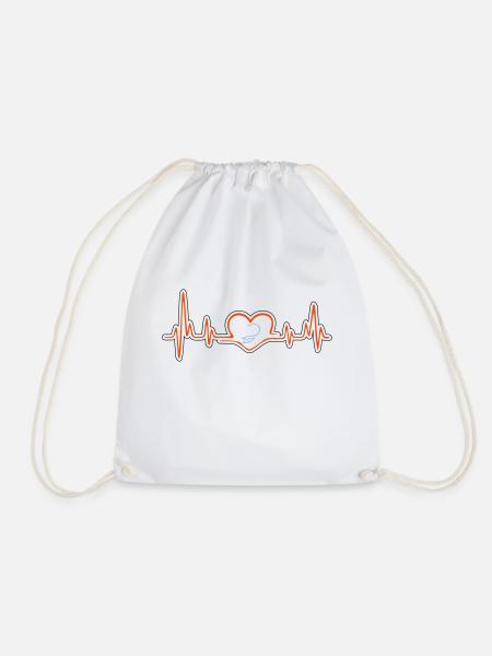 Rythme cardiaque Scorpion - Sac de sport léger - blanc