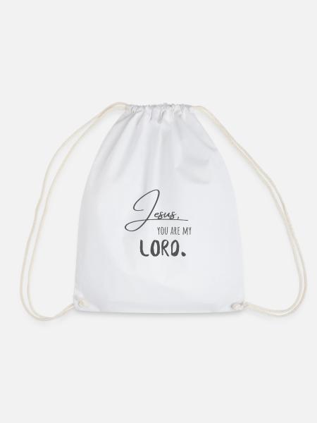You are my lord gray - Drawstring Bag - white