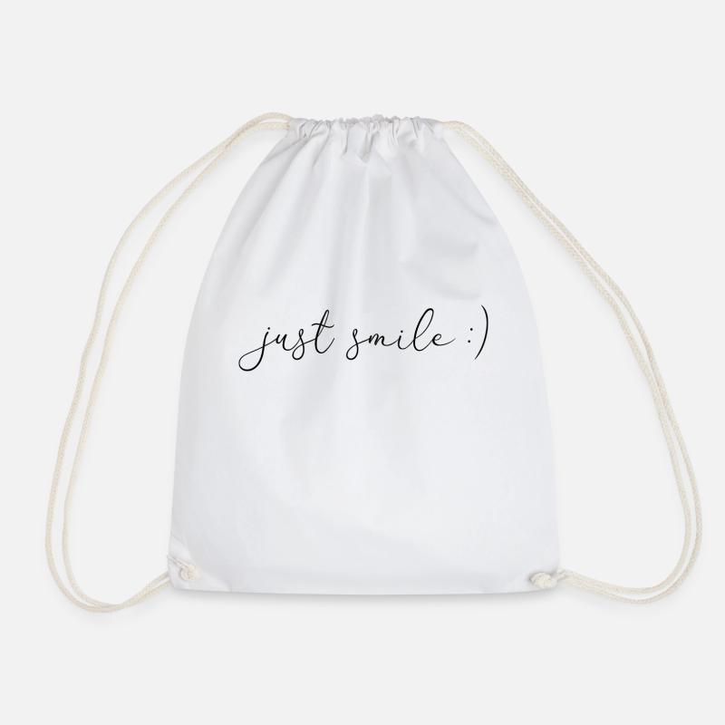Just Smile :) - Sac de sport léger - blanc