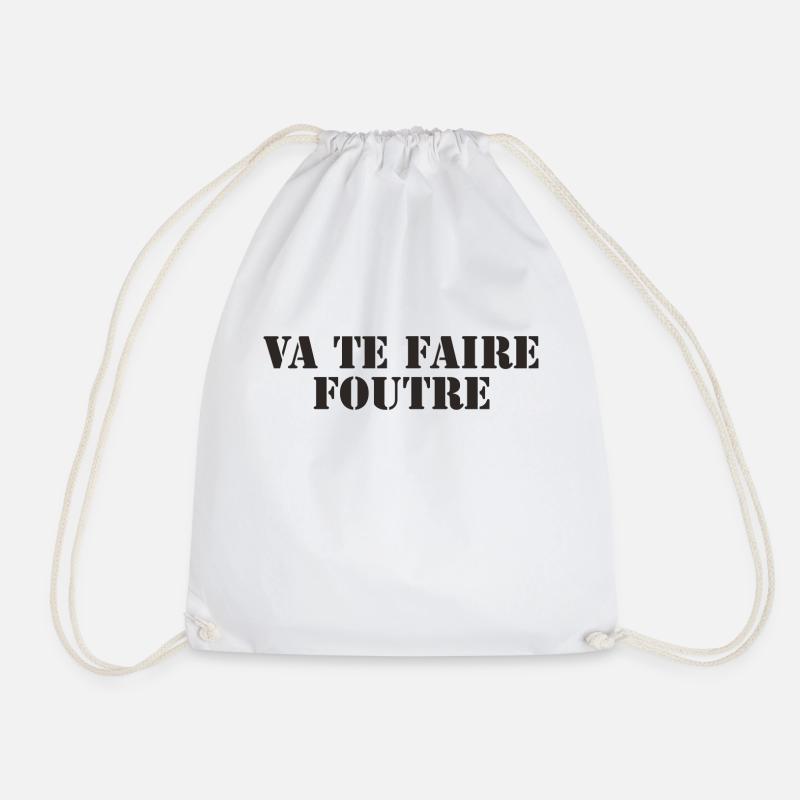 Expression française Langue française - Sac de sport léger - blanc