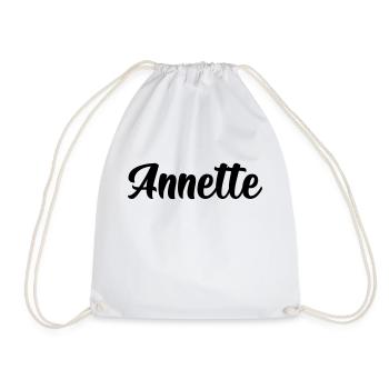 Annette - Turnbeutel - Weiß - Vorne