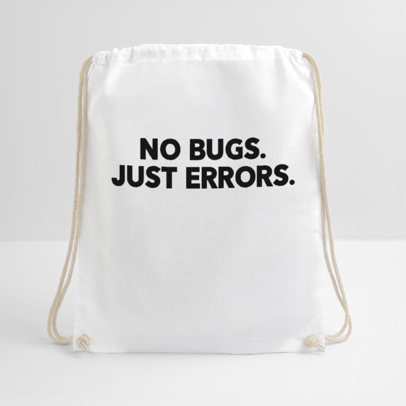 No Bugs Just Errors Coder Programmer Nerd Software Turnbeutel