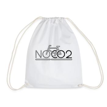 NO CO2 2 LT - Drawstring Bag - white - Front