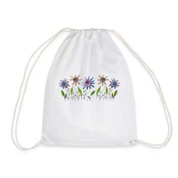 Fleur - Sac de sport léger - blanc - Devant