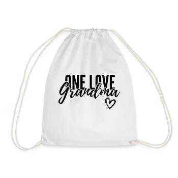 EINE LIEBE OMA. OMA GESCHENK. - Turnbeutel - Weiß - Vorne