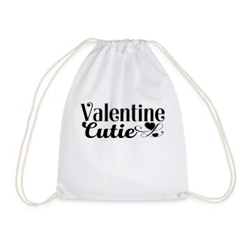 Valentine Cutie - Drawstring Bag - white - Front