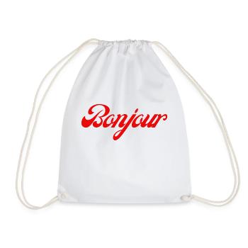 Bonjour idée cadeau - Sac de sport léger - blanc - Devant