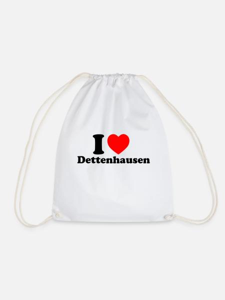 I LOVE DETTENHAUSEN - Turnbeutel - Weiß