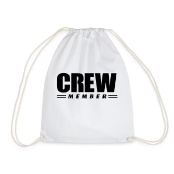 Crew Member - Drawstring Bag - white - Front