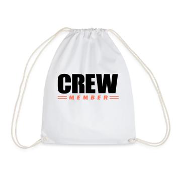 Crew Member - Drawstring Bag - white - Front