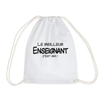 Le meilleur Enseignant c'est moi - Sac de sport léger - blanc - Devant