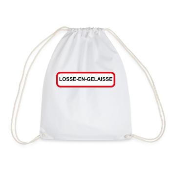 Losse en Gelaisse (noir) - Sac de sport léger - blanc - Devant