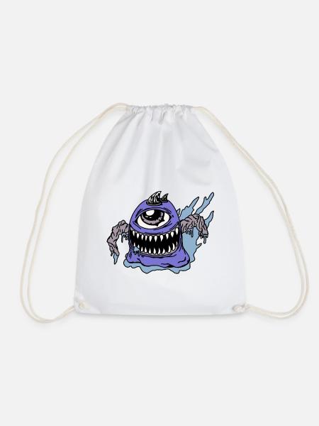 Monster - Turnbeutel - Weiß