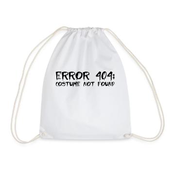 Erreur 404 Costume Not Found Funny Simple Hallowee - Sac de sport léger - blanc - Devant