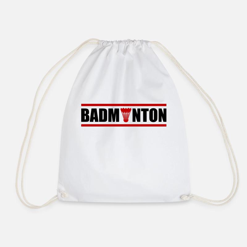badminton - Turnbeutel - Weiß