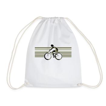 Cycliste - Sac de sport léger - blanc - Devant