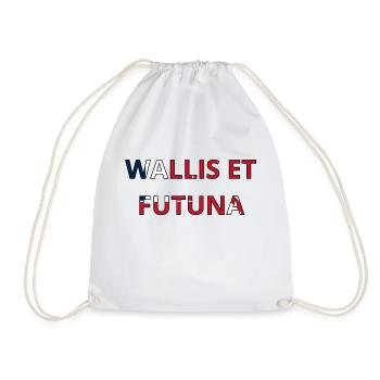 Drapeau Wallis et Futuna - Sac de sport léger - blanc - Devant