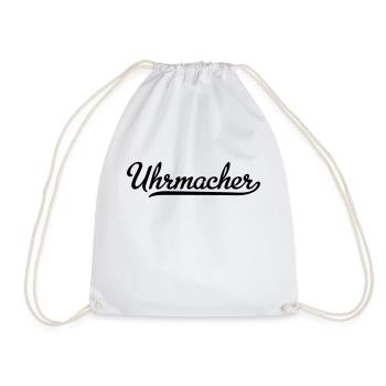 Uhrmacher - Turnbeutel - Weiß - Vorne