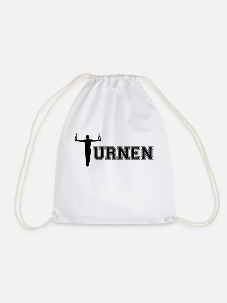 Turnen, Turner; Turner and Ringen - Turnbeutel - Weiß